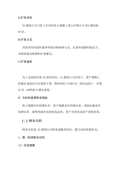 集团公司财务规划与资本运作方案.docx