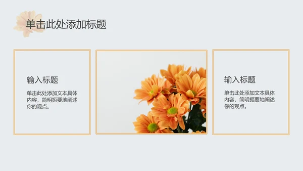 花卉清新教育教学ppt模板
