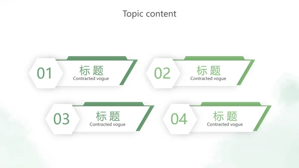 绿色小清新述职报告PPT动态模板