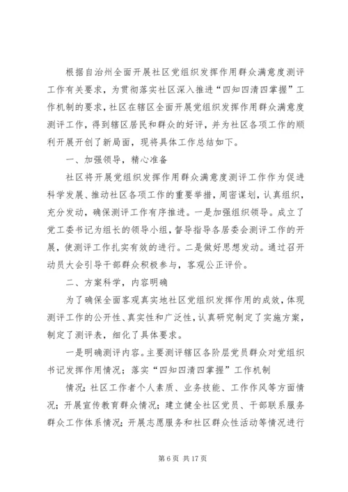 社区党组织发挥作用群众满意度测评.docx