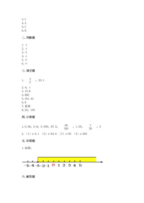 北师大版六年级下册数学期末测试卷附参考答案【培优a卷】.docx