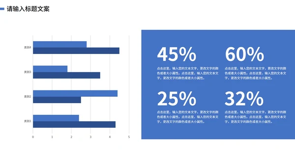 蓝色简约大气风企业宣传PPT模板