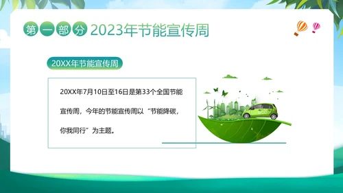 全国节能宣传周节能减排保护环境爱护地球宣讲PPT