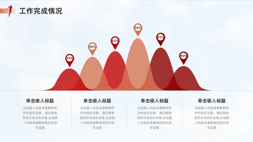 红色棕色励志风个人述职报告PPT模板