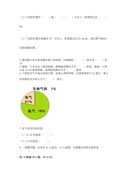 人教版六年级上册数学期末检测卷精品【必刷】.docx