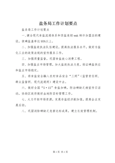 盐务局工作计划要点.docx