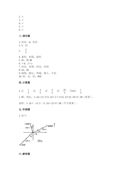 2022六年级上册数学期末考试试卷附参考答案【典型题】.docx