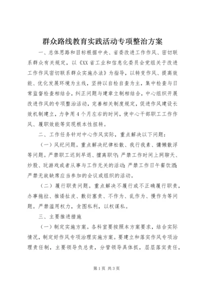 群众路线教育实践活动专项整治方案_1.docx