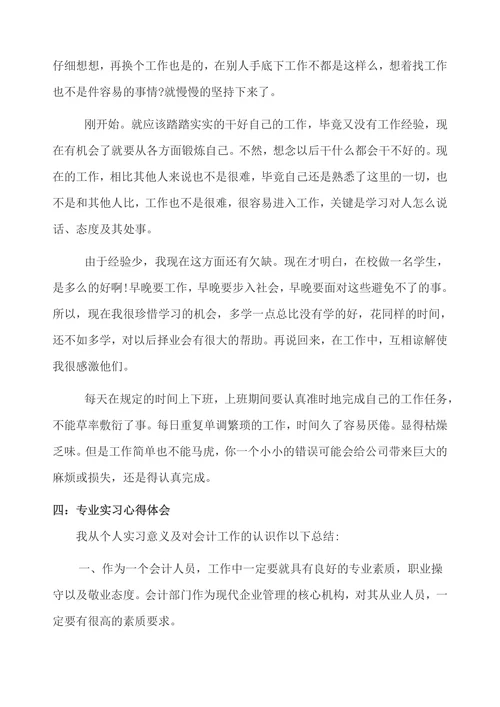 税务局会计实习报告