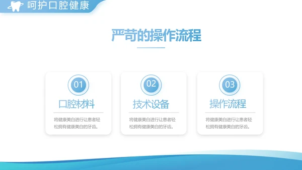 蓝色简约牙科宣传介绍工作总结汇报动态PPT