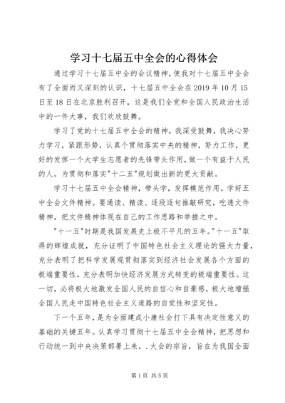 学习十七届五中全会的心得体会 (3).docx