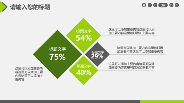 绿色健康生活保护环境公益宣传通用PPT模板