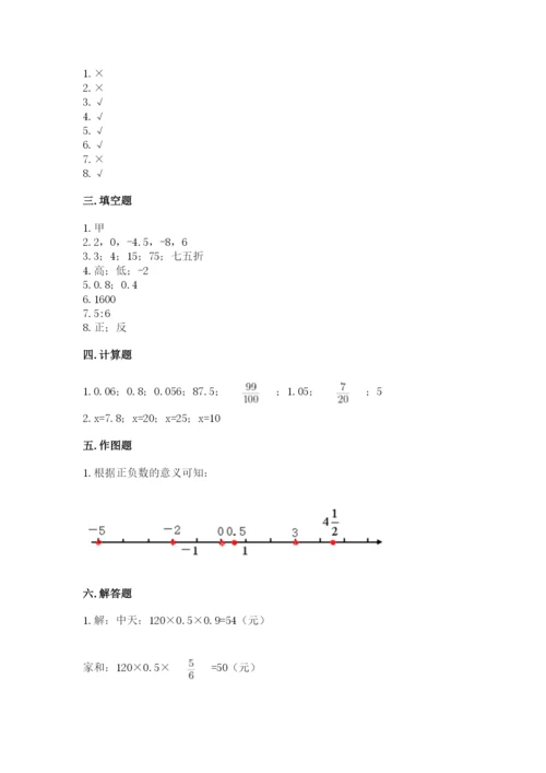 冀教版小升初数学模拟试卷及完整答案【有一套】.docx