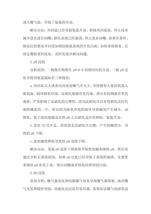 氨氮超标原因与解决办法