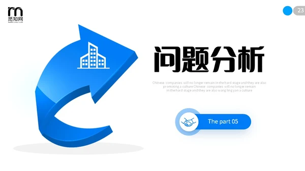 极简蓝色向上箭头微粒体项目复盘报告工作汇报PPT工作总结