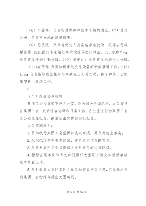 大型文体活动事故应急预案范文合集.docx