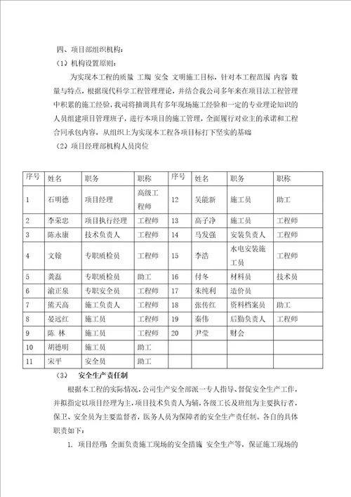 人工挖孔桩施工组织设计