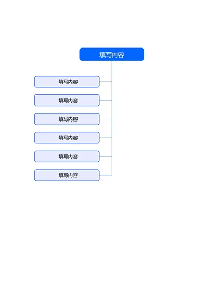 蓝色简约基础思维导图