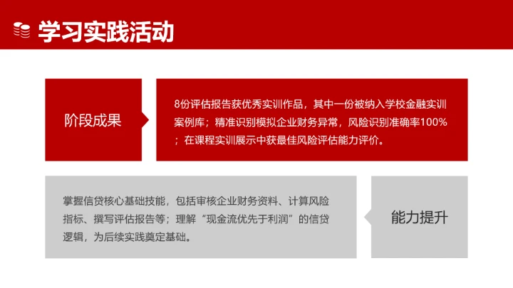 红色会计学专业大学生职业生涯规划发展展示PPT模版