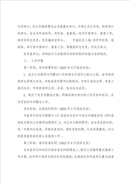 公务接待整改措施