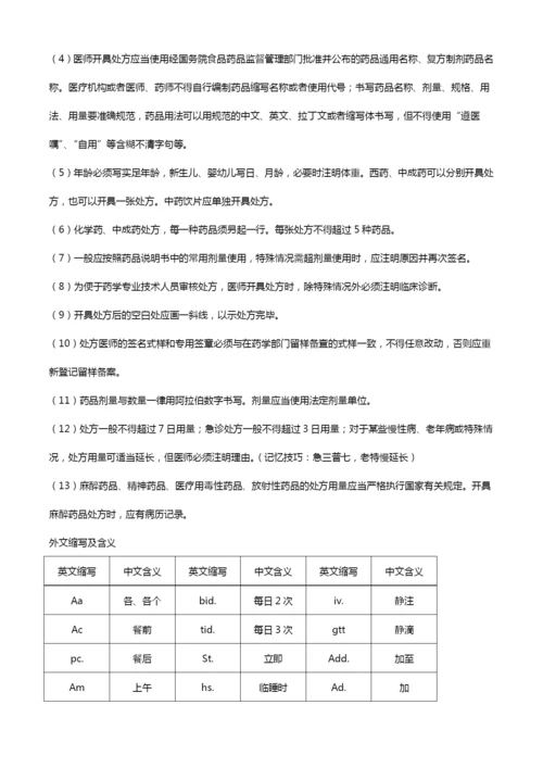 2016年执业药师《药学综合知识与技能》执业药师与药学服务高频考点汇总.docx