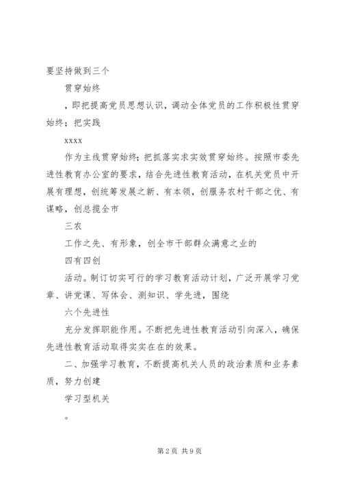 市委农办XX年度党建工作计划.docx