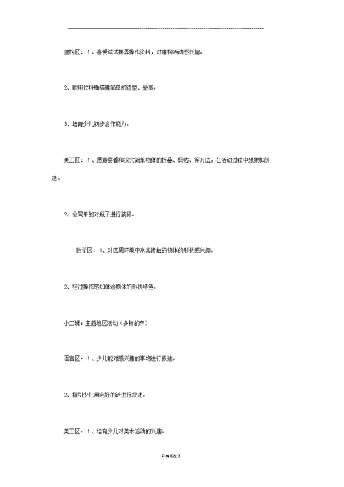 关于区域活动的园本教研阶段小结