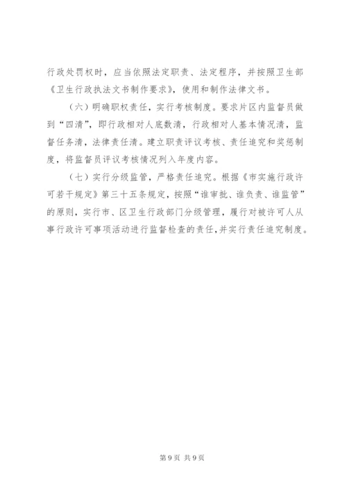 市区卫生监督综合执法工作方案.docx