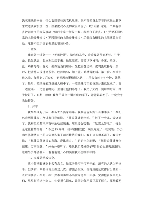 菜的价格社会实践个人心得体会5篇.docx