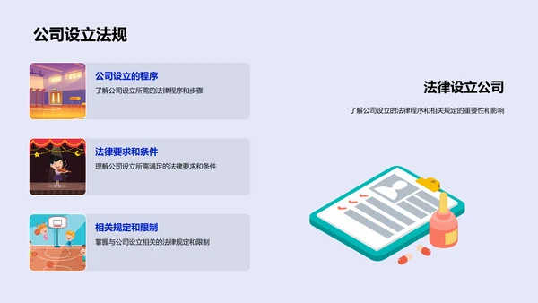公司法运用及影响PPT模板