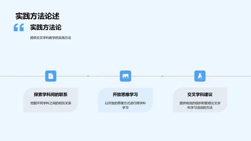 交叉学科学习透析PPT模板