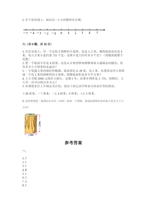 人教版六年级数学小升初试卷及完整答案【名师系列】.docx