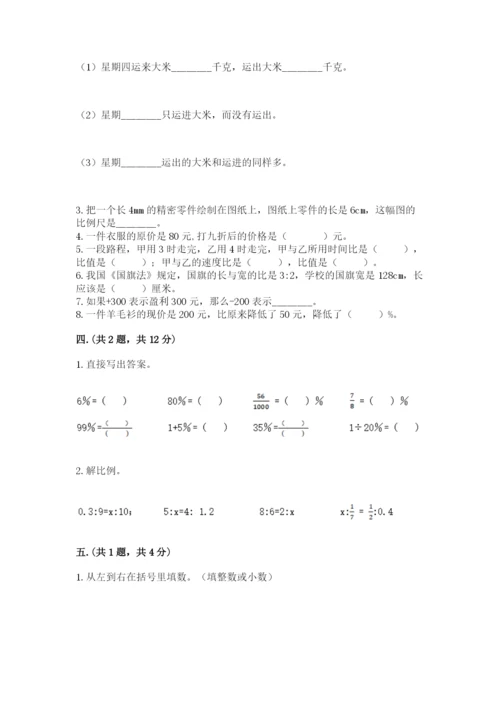 西师大版数学小升初模拟试卷及参考答案【b卷】.docx