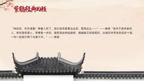 红楼梦人物介绍通用PPT模板
