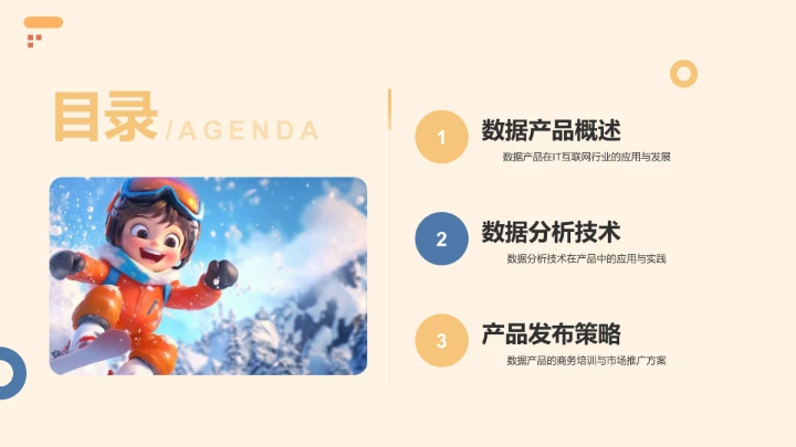 数据产品发布PPT模板