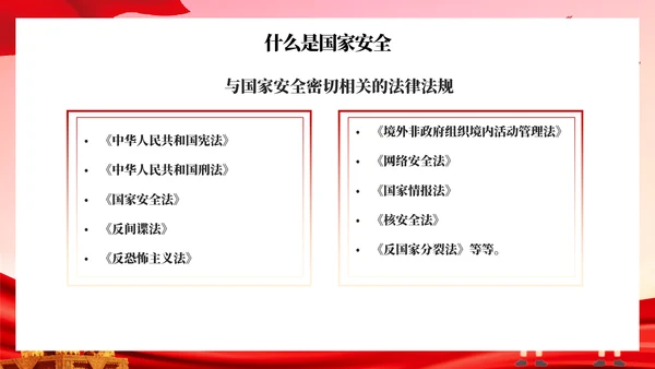 全民国家安全教育日主题班会PPT模板