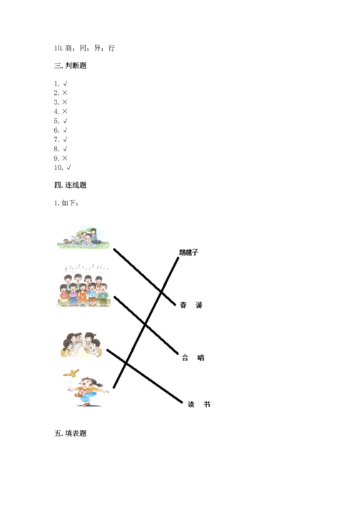 部编版二年级上册道德与法治期中测试卷含答案（a卷）.docx