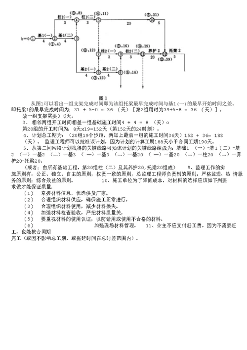 注册监理工程师建设工程监理案例分析模拟28