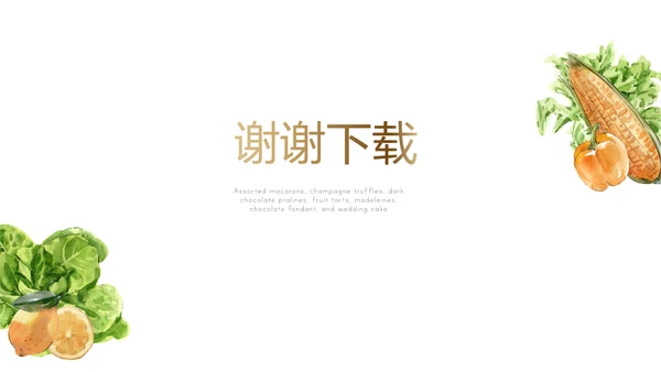 绿色蔬菜健康养生讲座宣传动态PPT