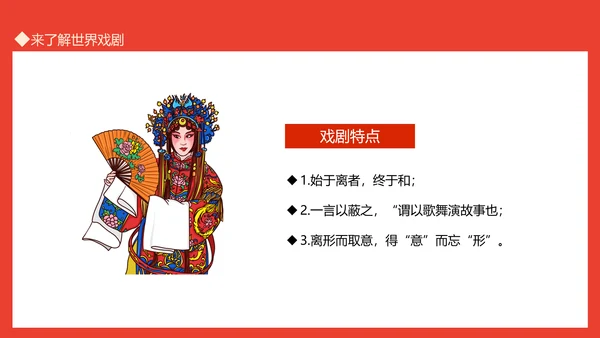 世界戏剧日京剧艺术文化之美PPT模板