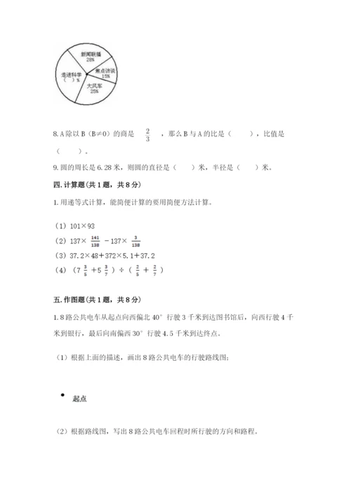 小学数学六年级上册期末考试试卷附参考答案【黄金题型】.docx