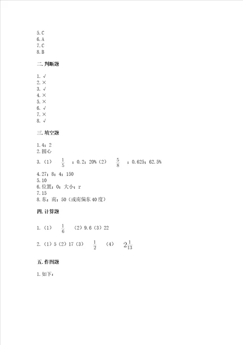 六年级上册数学期末测试卷精品名师系列