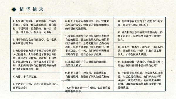 《追风筝的人》读书分享通用PPT模板