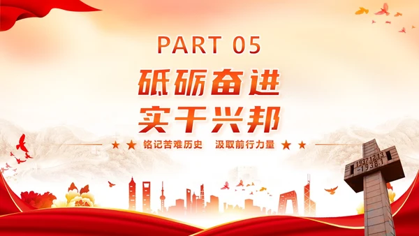 红色党政风不忘历史南京大屠杀党课学习PPT模板国家公祭日