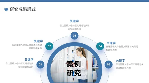 蓝色简约论文答辩PPT模板