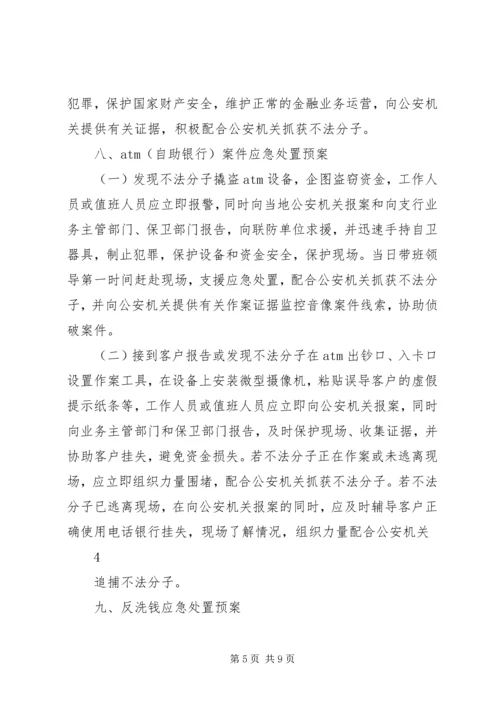 银行安全保卫应急预案.docx