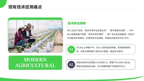 绿色商务风现代农业种植技术PPT模板