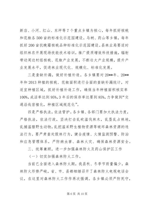 副县长在全县林业保护管理工作会议上的讲话.docx