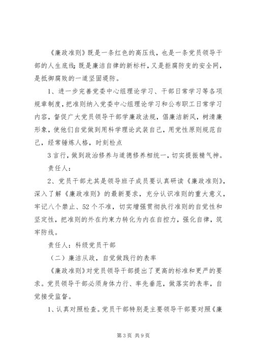 践行廉政准则整改落实方案.docx