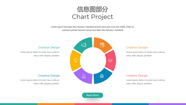 多彩设计现代风格公司简介商务PPT模板